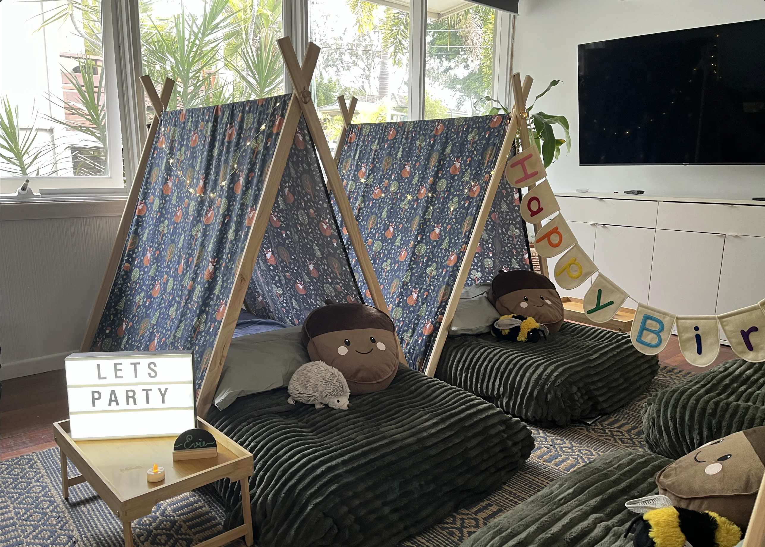Birthday sleepover in The Gap
